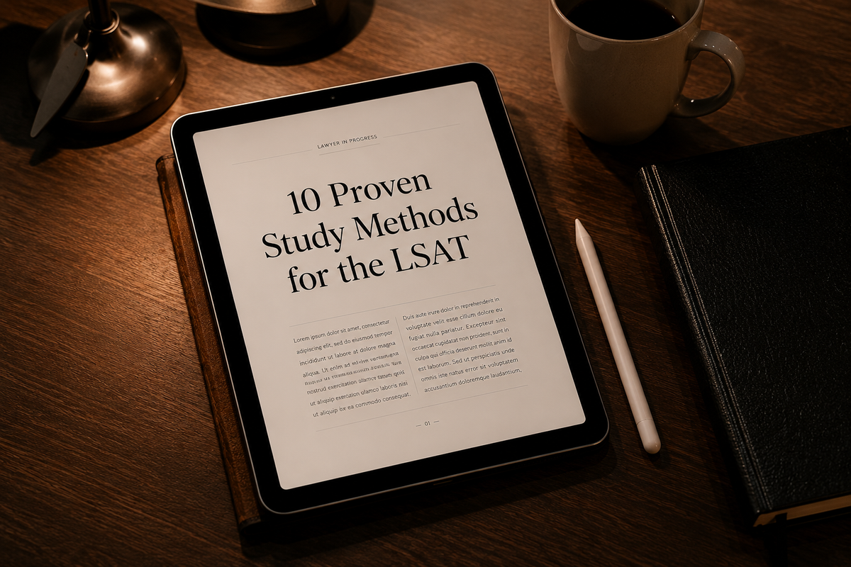 10 Proven Study Methods for the LSAT